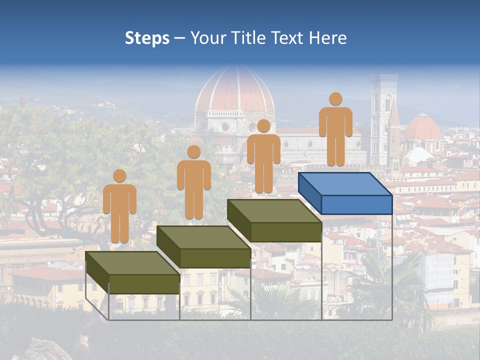 A View Of A City With A Dome In The Background PowerPoint Template