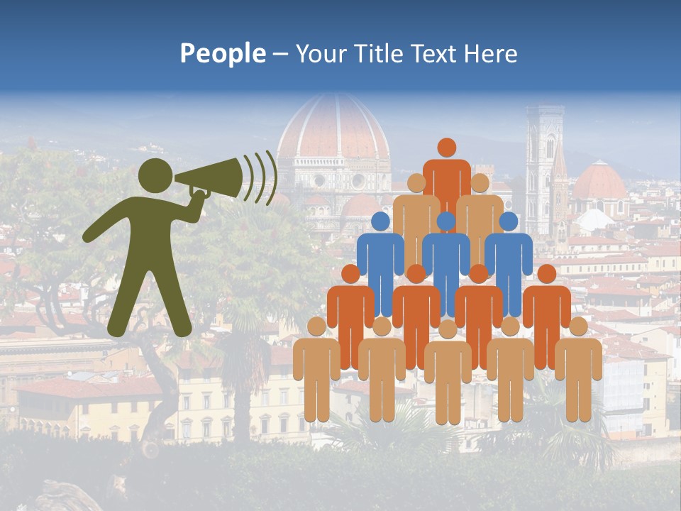 A View Of A City With A Dome In The Background PowerPoint Template