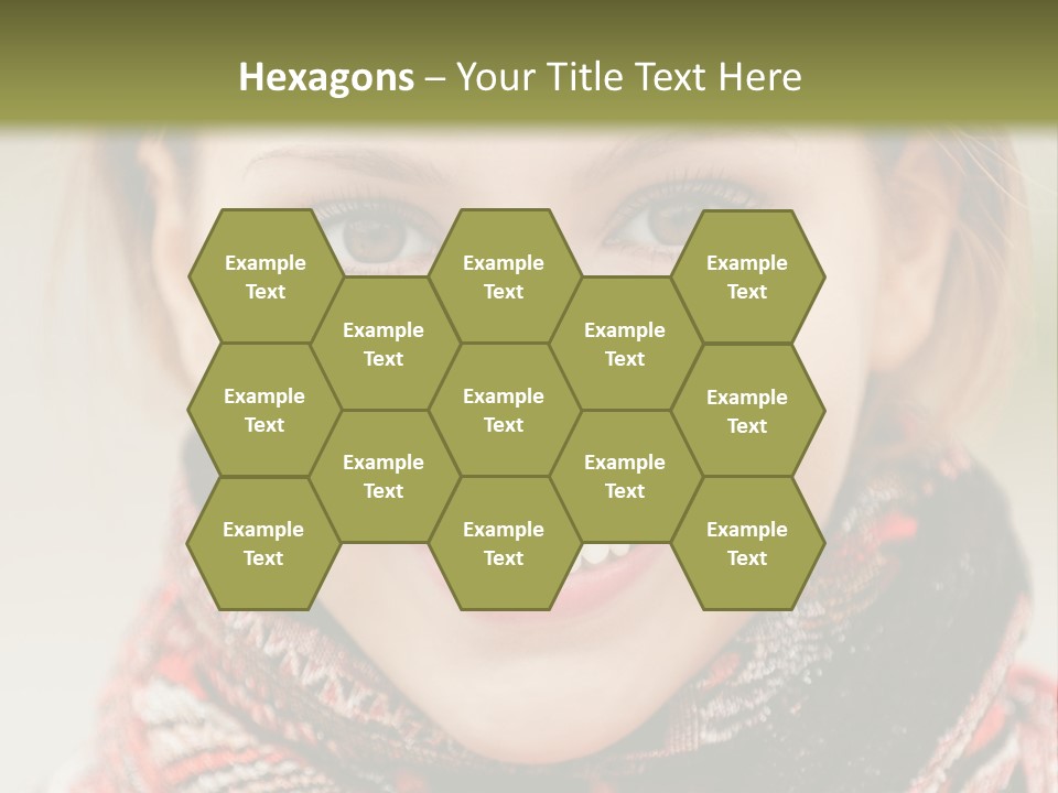 A Woman Smiling With A Scarf Around Her Neck PowerPoint Template