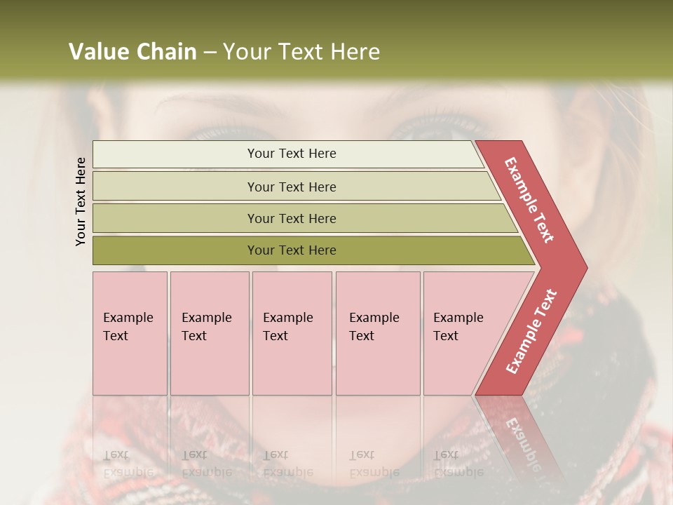 A Woman Smiling With A Scarf Around Her Neck PowerPoint Template