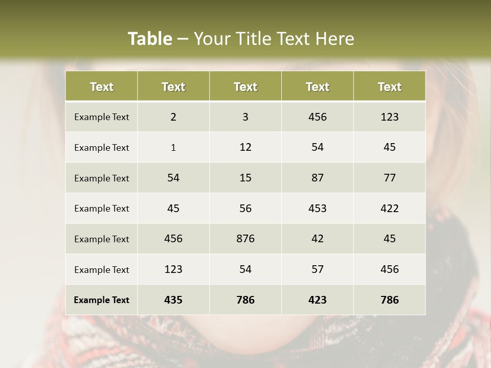 A Woman Smiling With A Scarf Around Her Neck PowerPoint Template