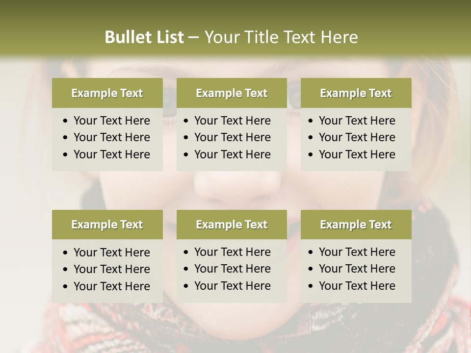 A Woman Smiling With A Scarf Around Her Neck PowerPoint Template