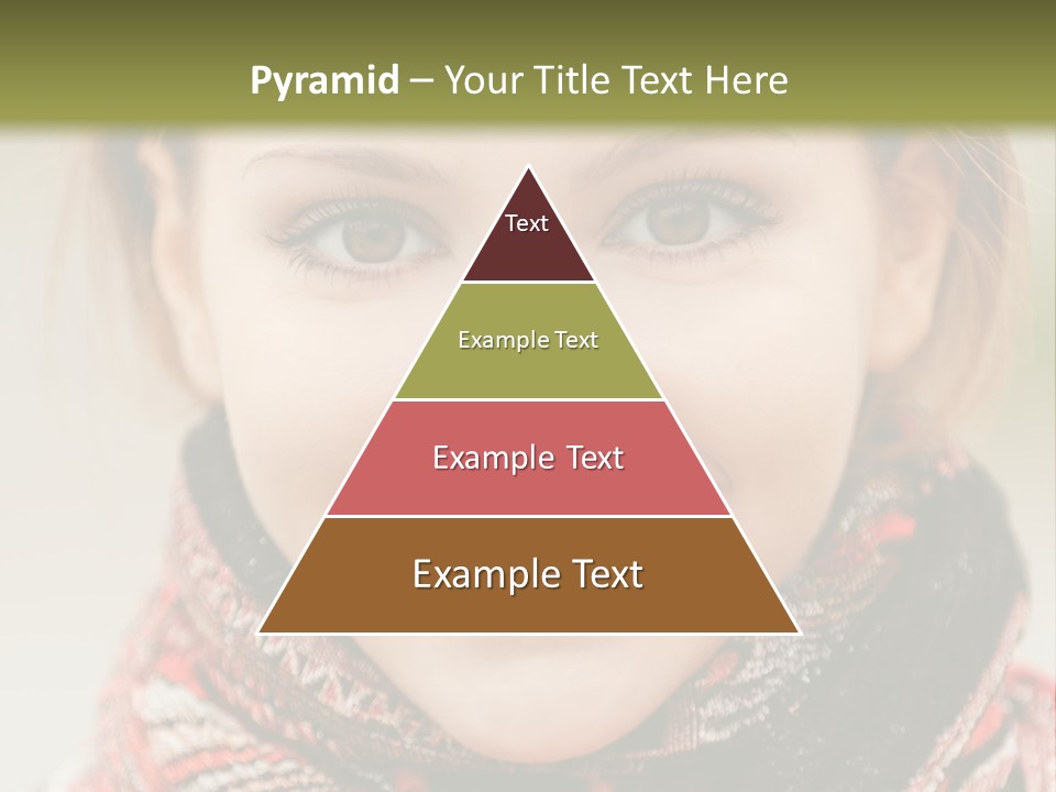 A Woman Smiling With A Scarf Around Her Neck PowerPoint Template