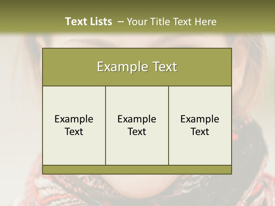 A Woman Smiling With A Scarf Around Her Neck PowerPoint Template