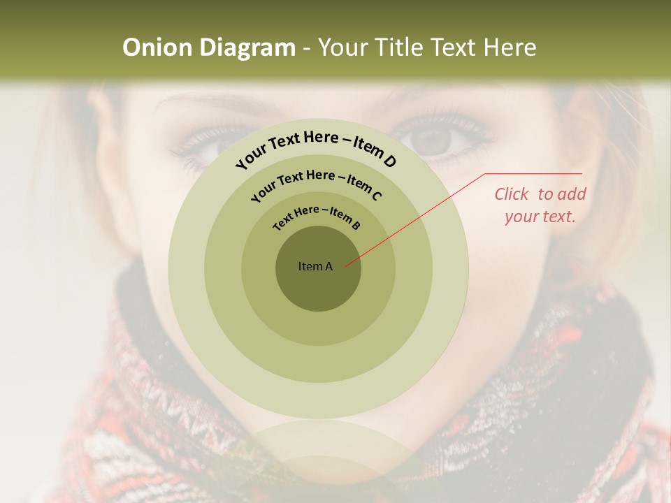 A Woman Smiling With A Scarf Around Her Neck PowerPoint Template