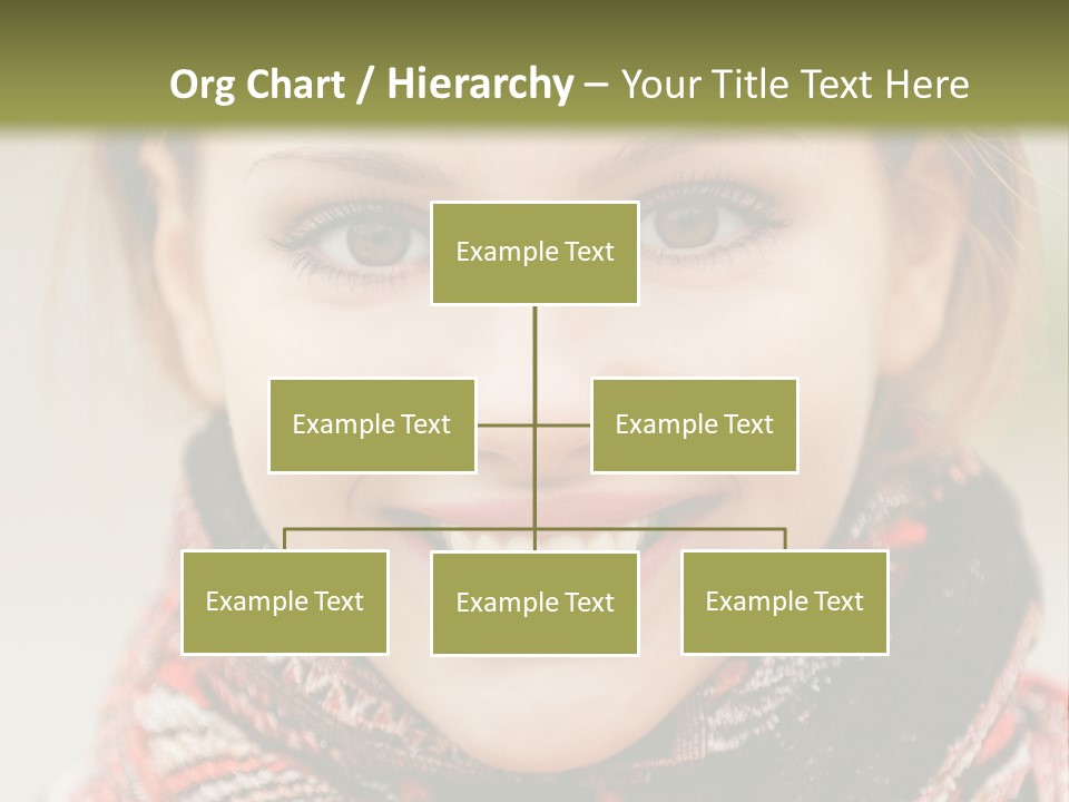 A Woman Smiling With A Scarf Around Her Neck PowerPoint Template