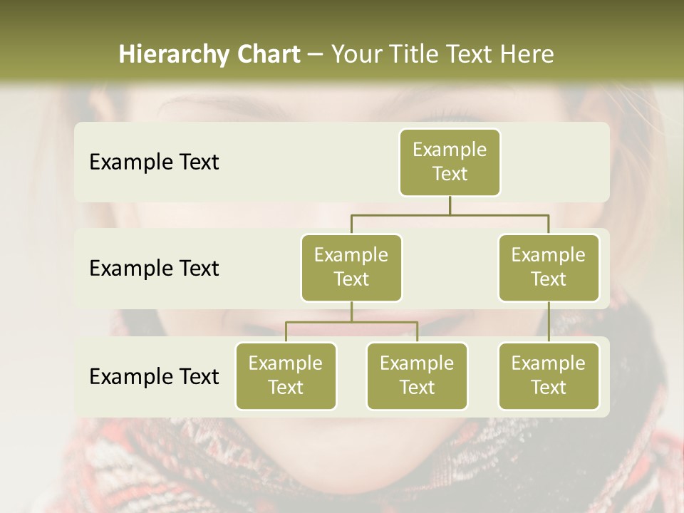 A Woman Smiling With A Scarf Around Her Neck PowerPoint Template