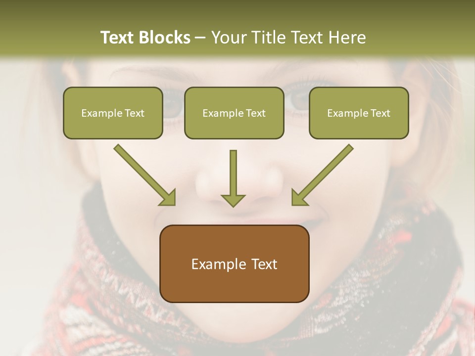 A Woman Smiling With A Scarf Around Her Neck PowerPoint Template