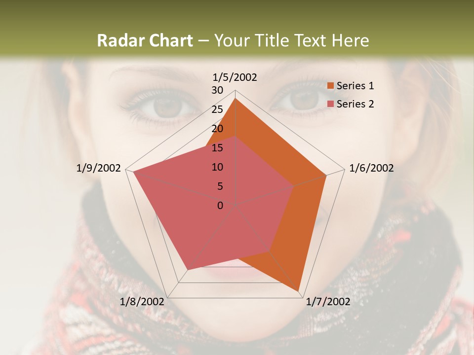 A Woman Smiling With A Scarf Around Her Neck PowerPoint Template