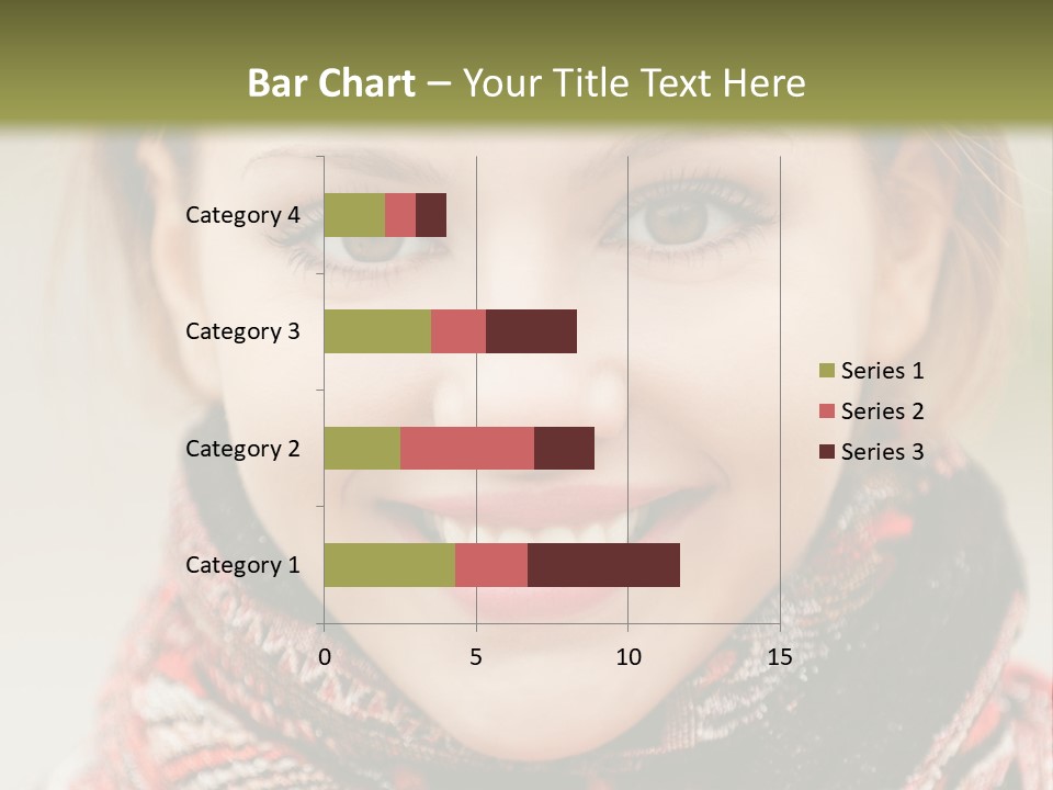 A Woman Smiling With A Scarf Around Her Neck PowerPoint Template