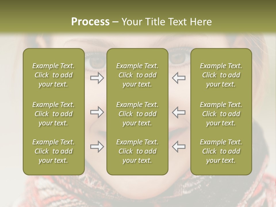 A Woman Smiling With A Scarf Around Her Neck PowerPoint Template