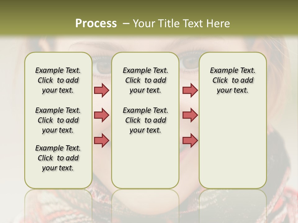 A Woman Smiling With A Scarf Around Her Neck PowerPoint Template