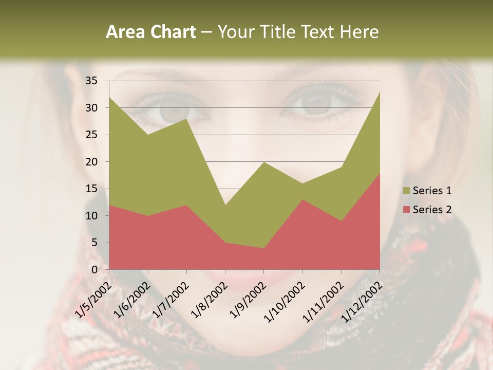 A Woman Smiling With A Scarf Around Her Neck PowerPoint Template