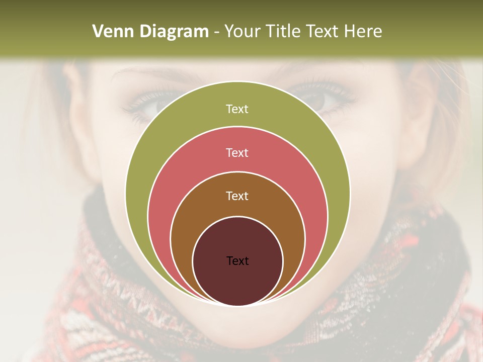 A Woman Smiling With A Scarf Around Her Neck PowerPoint Template