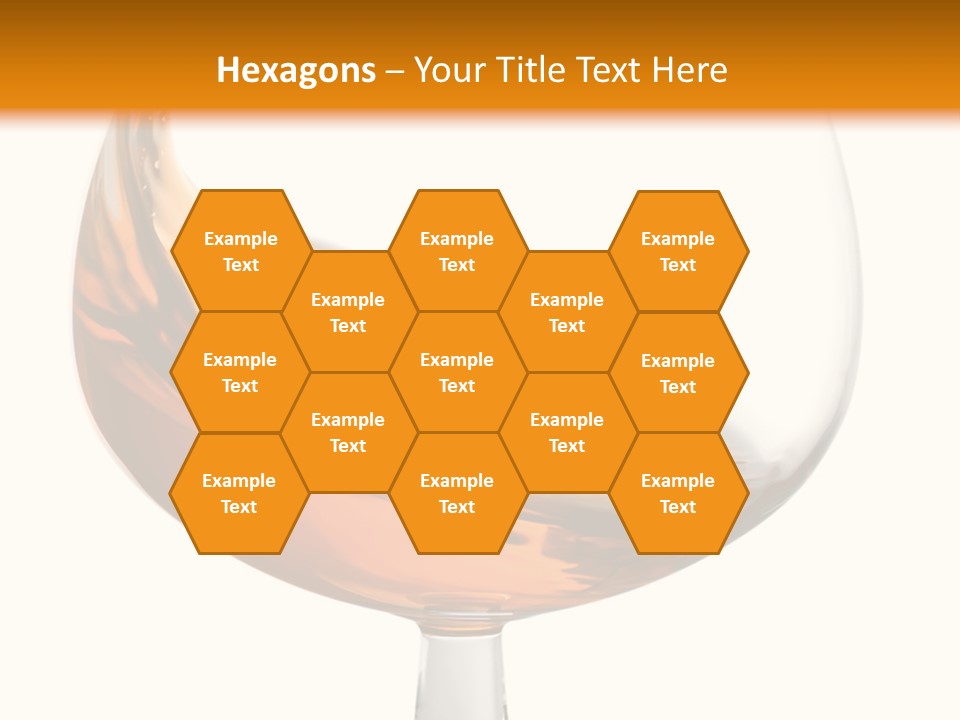 A Glass Of Whiskey On A White And Orange Background PowerPoint Template