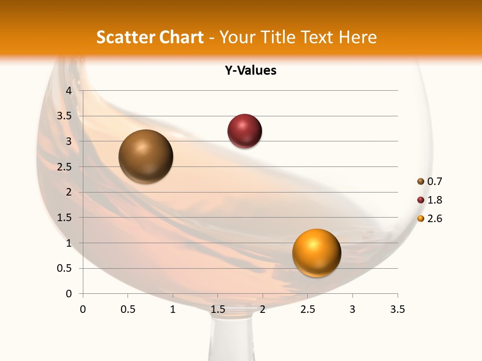 A Glass Of Whiskey On A White And Orange Background PowerPoint Template
