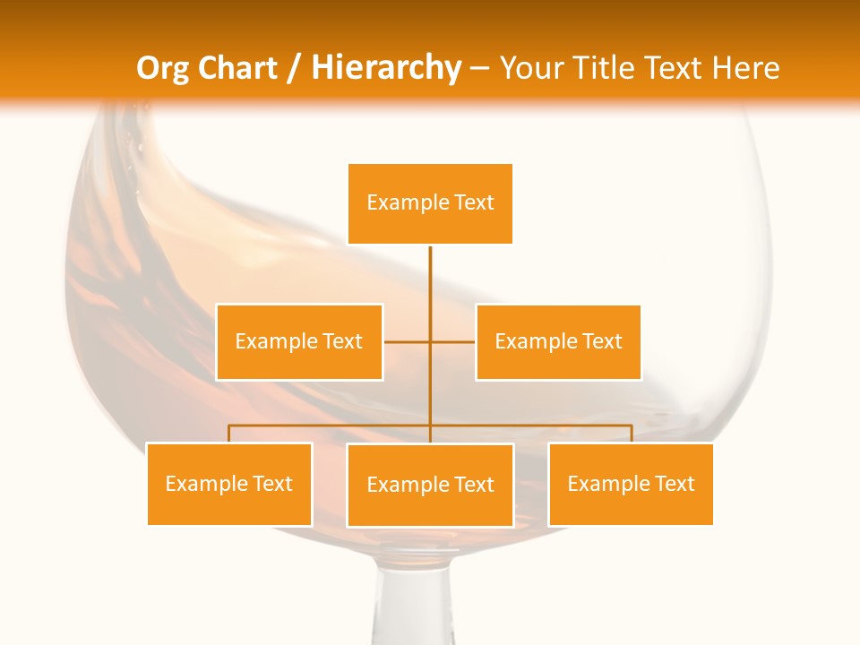 A Glass Of Whiskey On A White And Orange Background PowerPoint Template