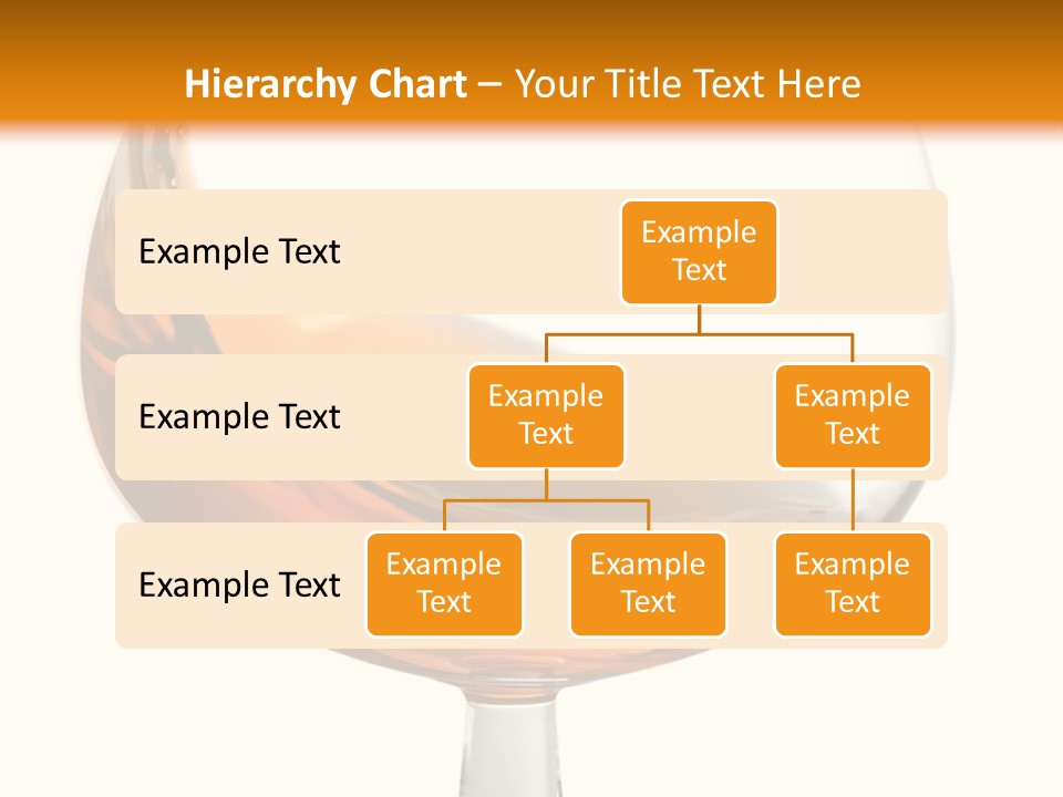 A Glass Of Whiskey On A White And Orange Background PowerPoint Template