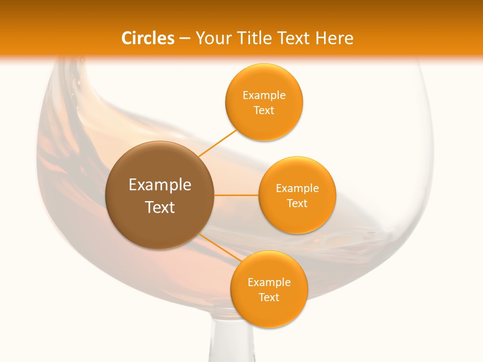 A Glass Of Whiskey On A White And Orange Background PowerPoint Template