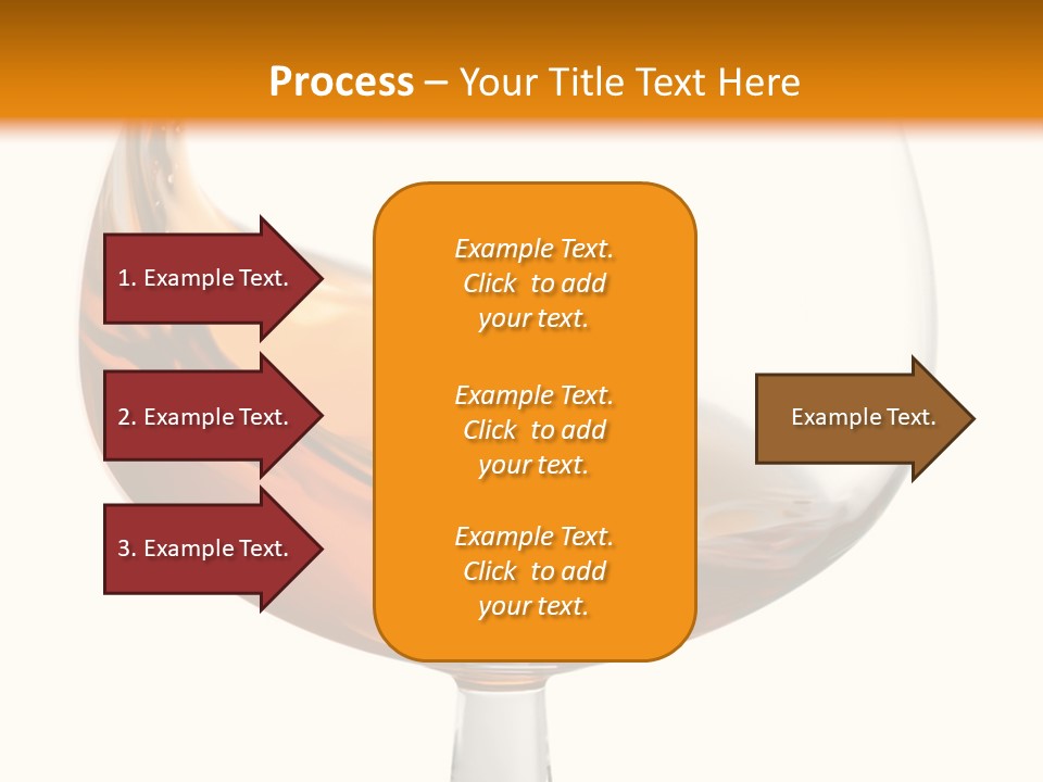 A Glass Of Whiskey On A White And Orange Background PowerPoint Template