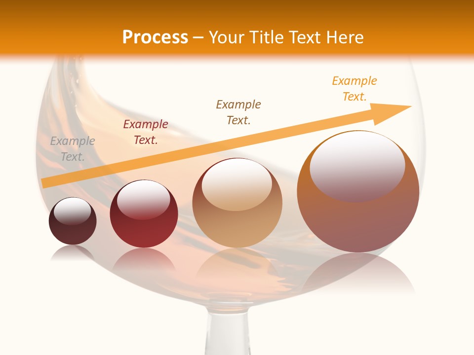 A Glass Of Whiskey On A White And Orange Background PowerPoint Template