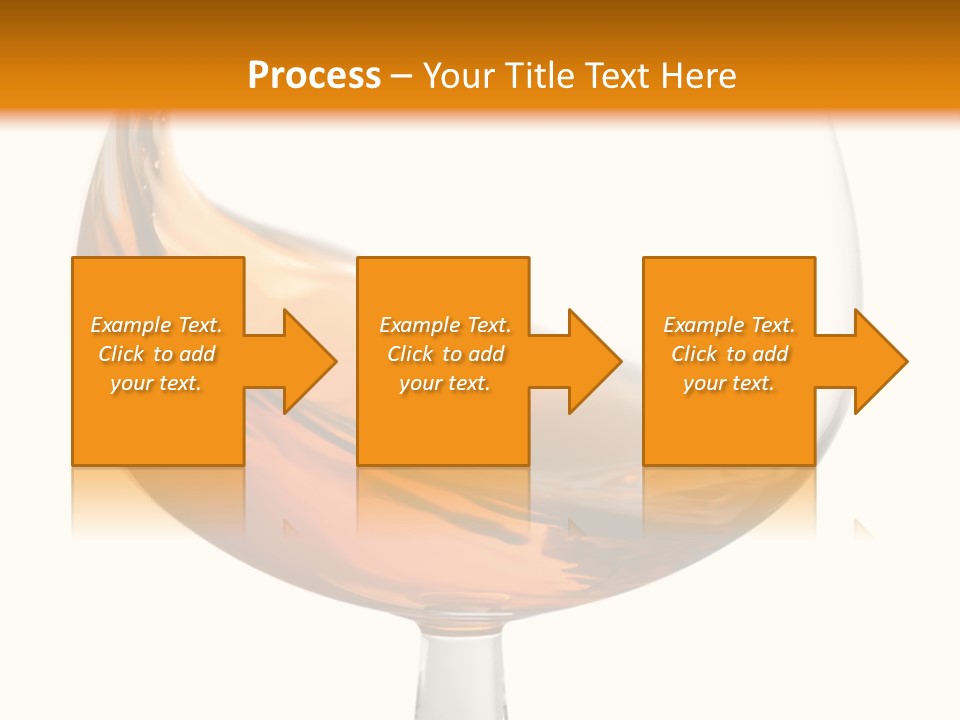 A Glass Of Whiskey On A White And Orange Background PowerPoint Template