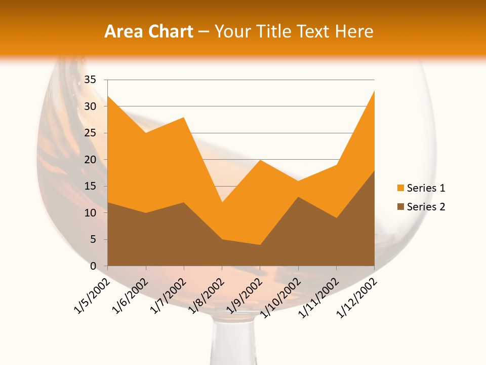 A Glass Of Whiskey On A White And Orange Background PowerPoint Template