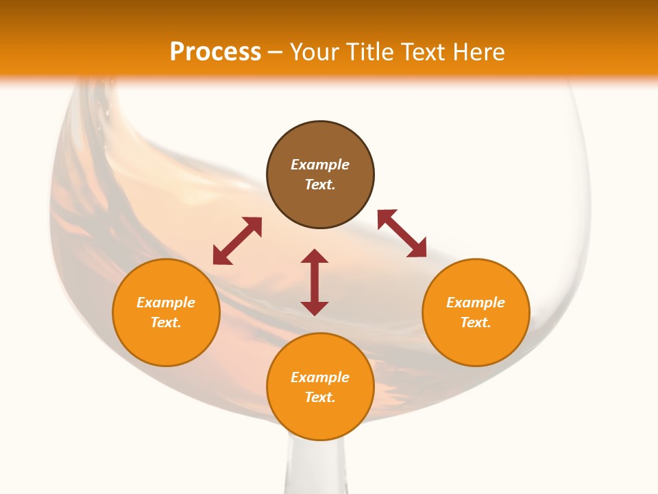 A Glass Of Whiskey On A White And Orange Background PowerPoint Template