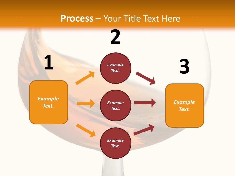 A Glass Of Whiskey On A White And Orange Background PowerPoint Template