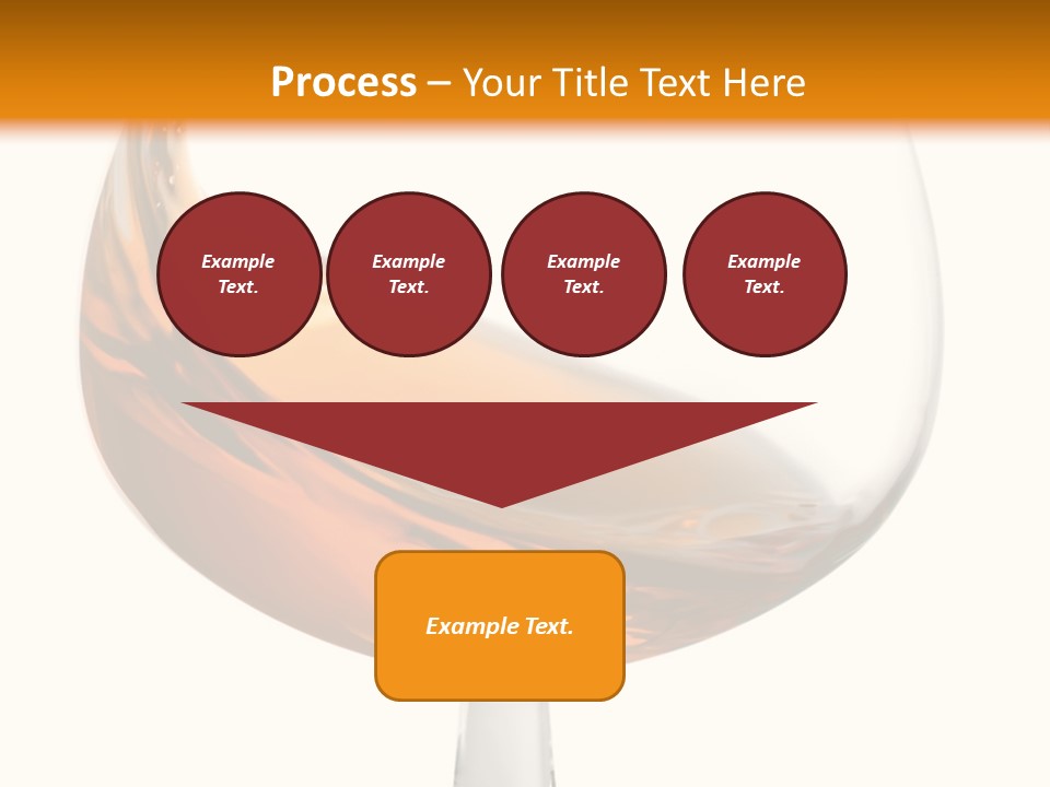 A Glass Of Whiskey On A White And Orange Background PowerPoint Template