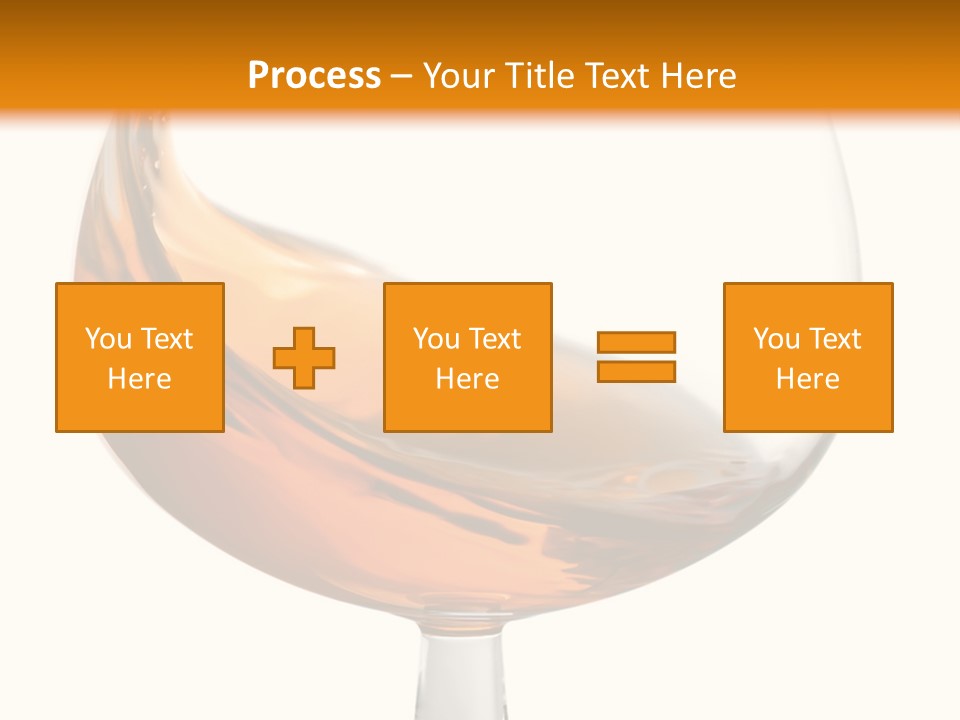 A Glass Of Whiskey On A White And Orange Background PowerPoint Template