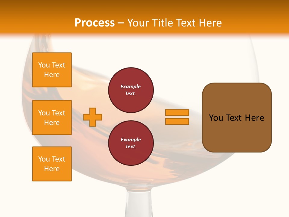 A Glass Of Whiskey On A White And Orange Background PowerPoint Template