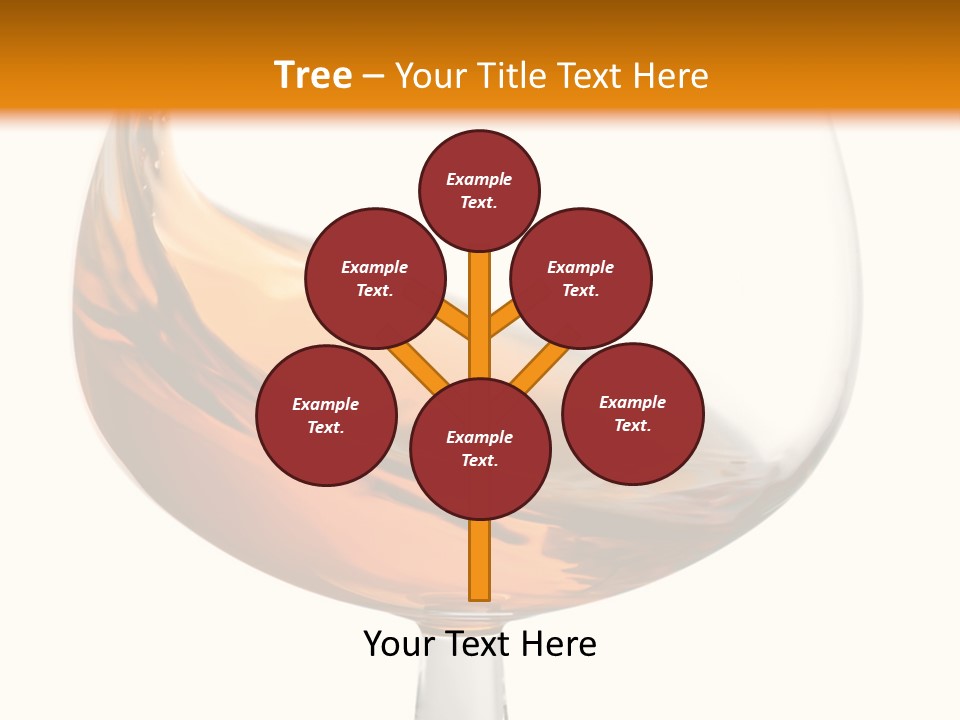 A Glass Of Whiskey On A White And Orange Background PowerPoint Template