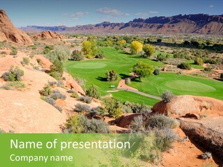 Rock Landscape Hills PowerPoint Template