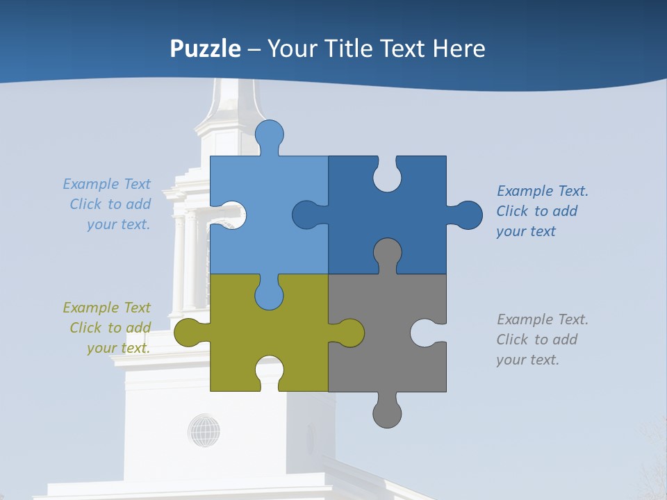 Tower Bell Tower Baptist Church PowerPoint Template