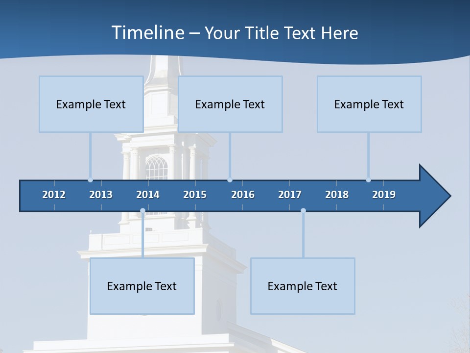 Tower Bell Tower Baptist Church PowerPoint Template