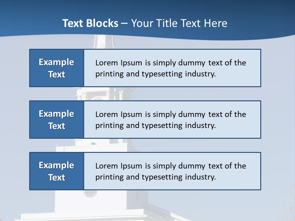 Tower Bell Tower Baptist Church PowerPoint Template