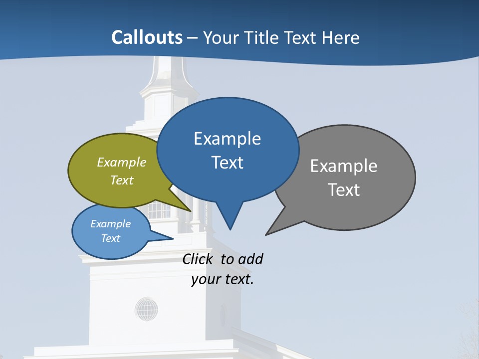 Tower Bell Tower Baptist Church PowerPoint Template