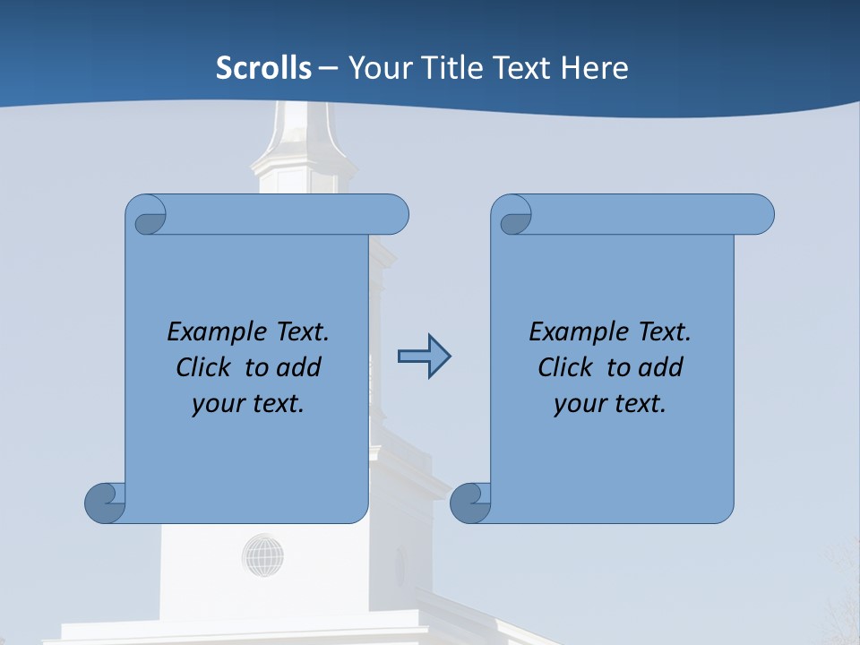 Tower Bell Tower Baptist Church PowerPoint Template