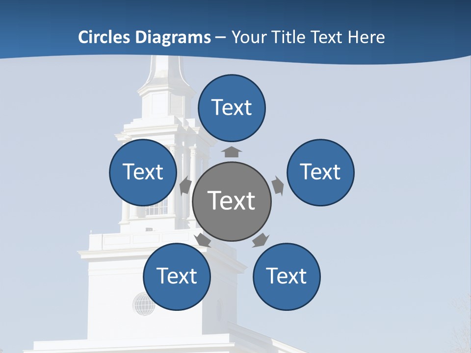 Tower Bell Tower Baptist Church PowerPoint Template