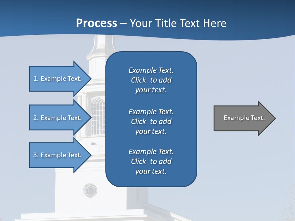 Tower Bell Tower Baptist Church PowerPoint Template