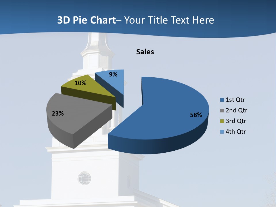 Tower Bell Tower Baptist Church PowerPoint Template