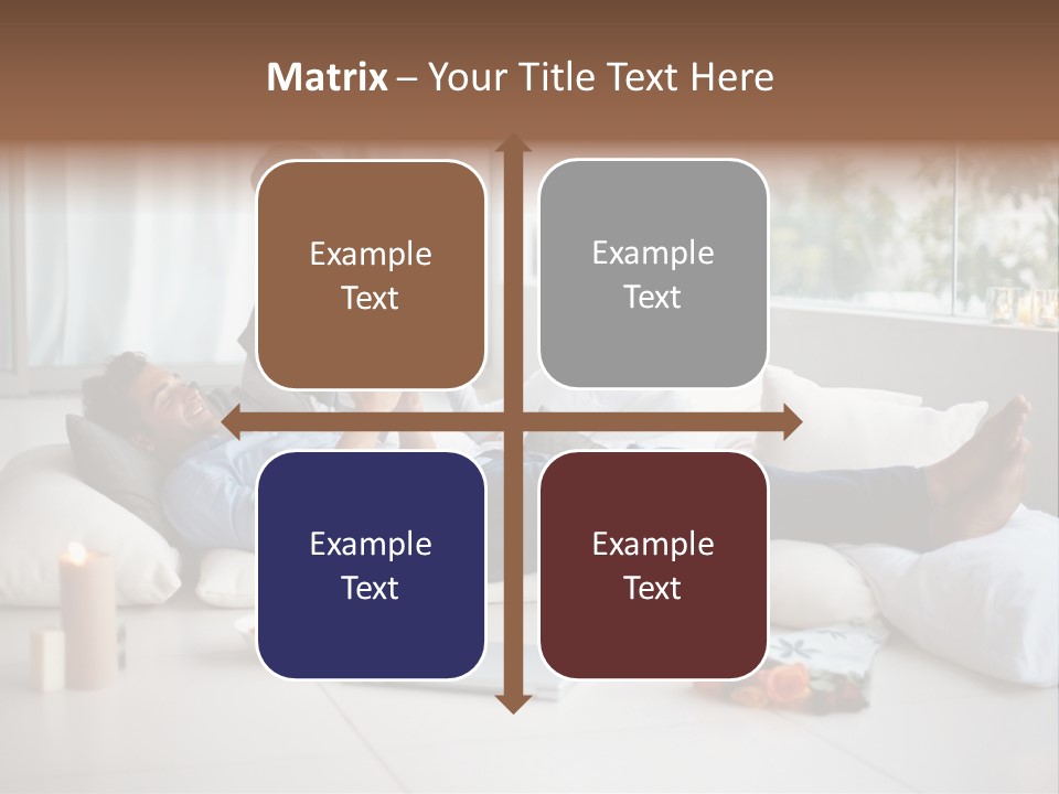 American Female Teen PowerPoint Template