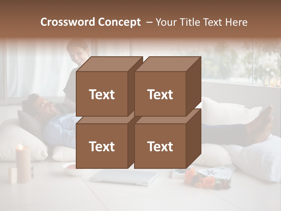 American Female Teen PowerPoint Template