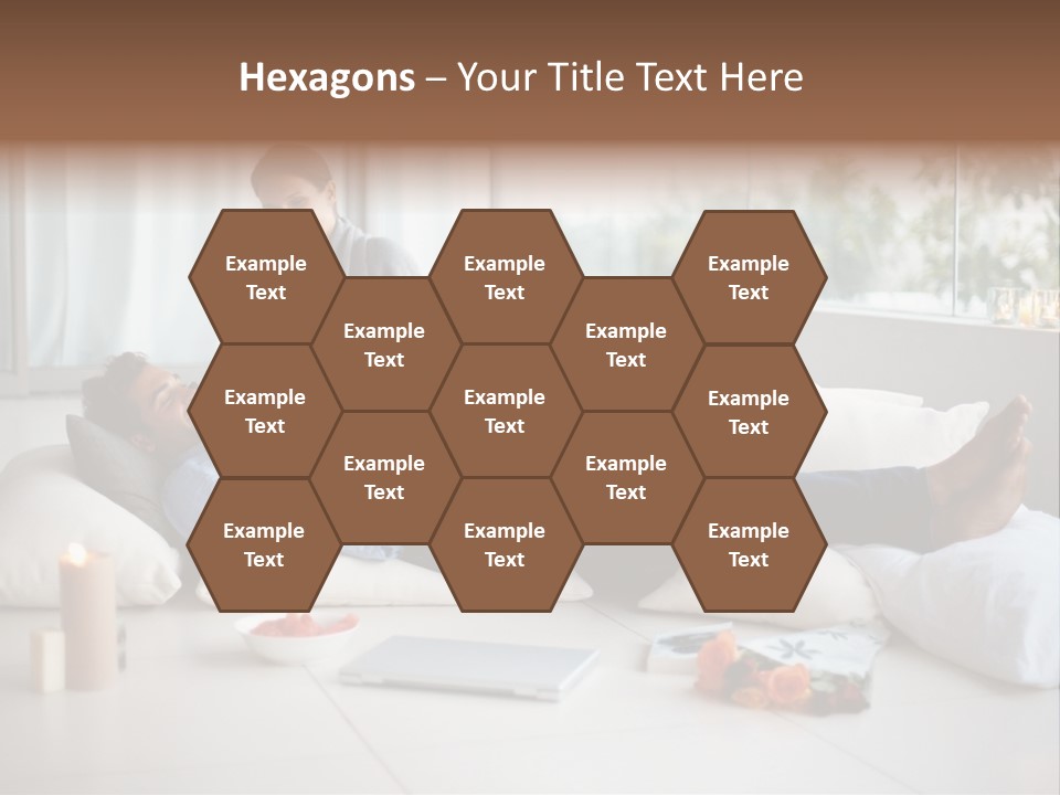 American Female Teen PowerPoint Template