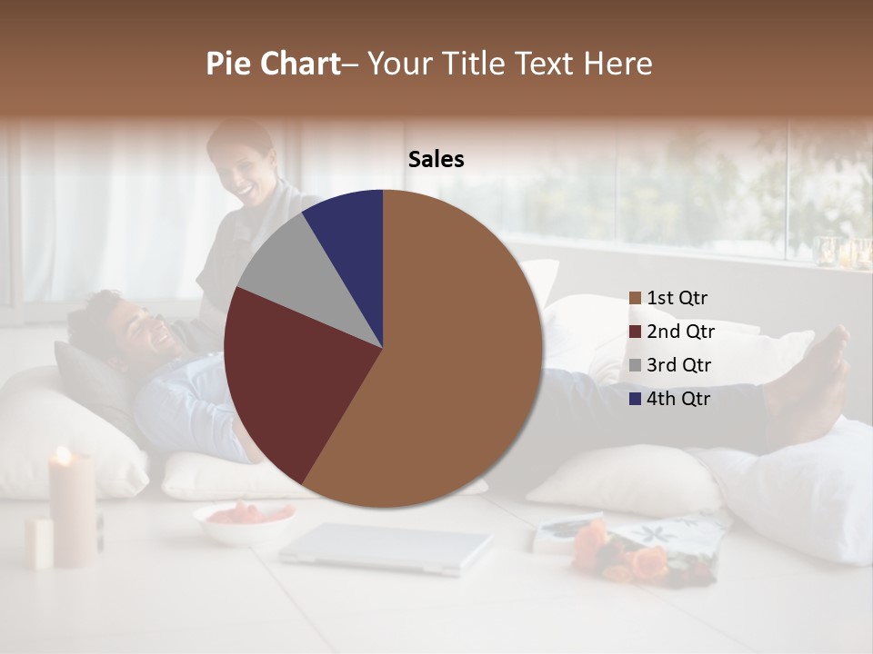 American Female Teen PowerPoint Template