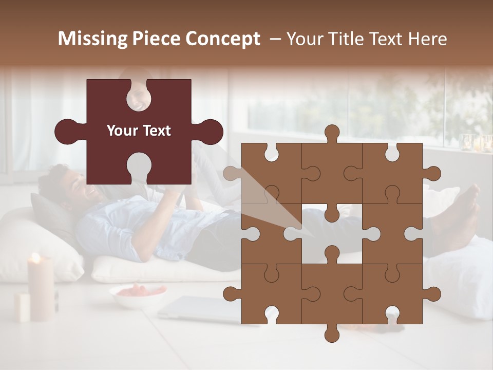 American Female Teen PowerPoint Template