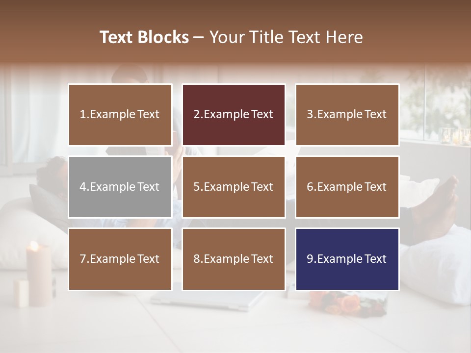 American Female Teen PowerPoint Template