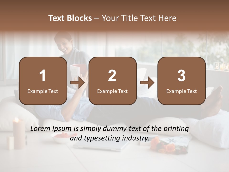 American Female Teen PowerPoint Template