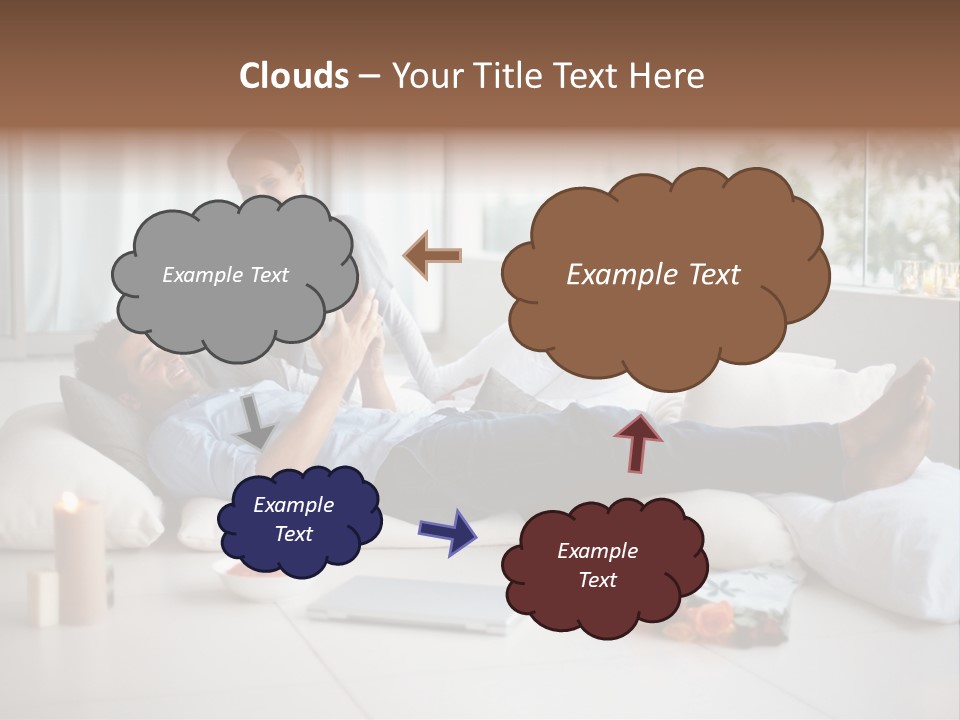 American Female Teen PowerPoint Template